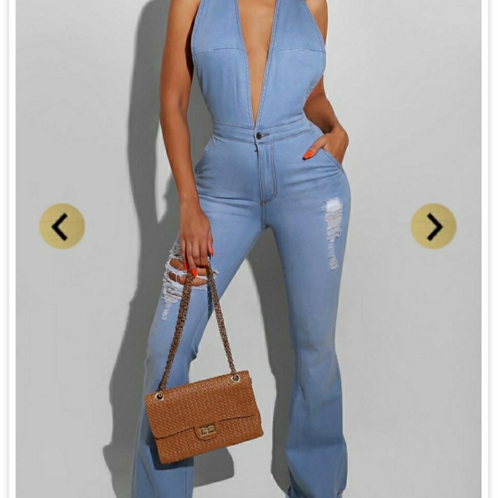 Denim jumpsuit